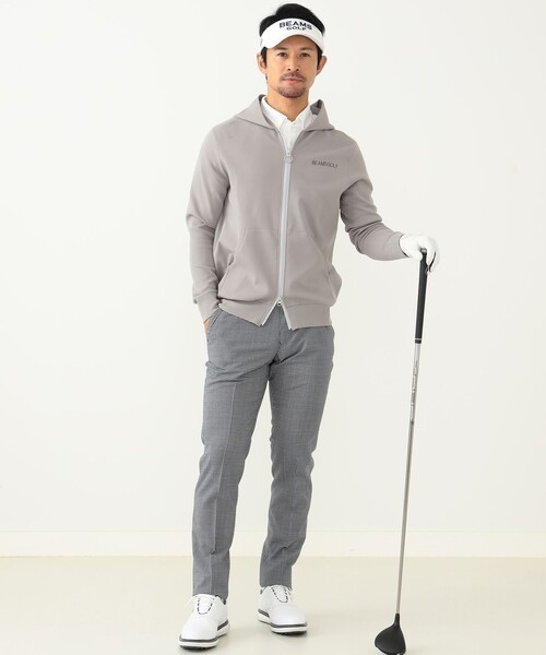 BEAMS GOLF（ビームス ゴルフ） ジップアップパーカー L グレー メンズ