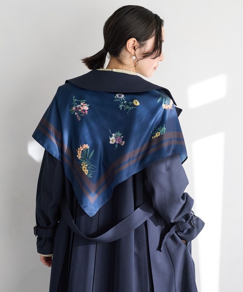 Andemiu(アンデミュウ) スカーフ バンダナ ボタニカルフラワー Andemiu(アンデミュウ) スカーフ バンダナ ボタニカルフラワー