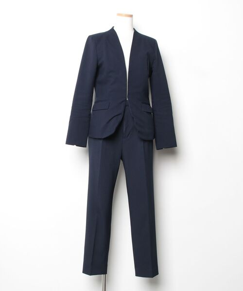 GeeRA（ジーラ） パンツスーツ 11号 ネイビー レディース : ZOZOTOWN