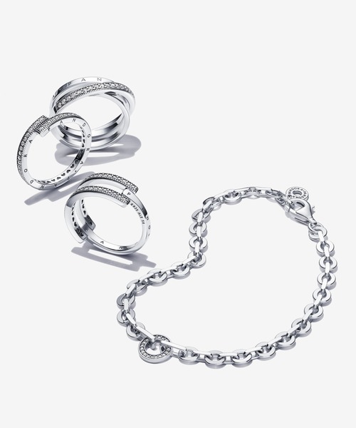 「Pandora」 リング 48 シルバー レディース_画像6