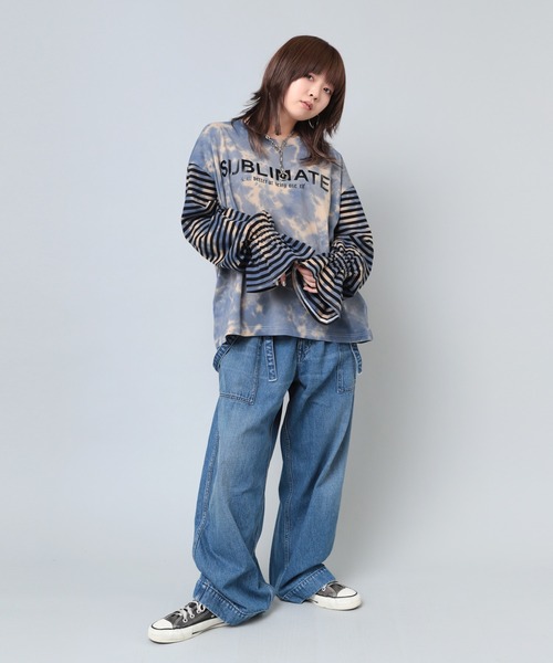 「RNA」 長袖カットソー MEDIUM ブルー レディース_画像7