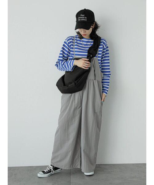 「Samansa Mos2 blue」 オーバーオール F カーキ レディース_画像2