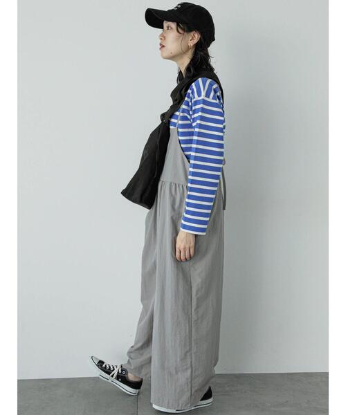 「Samansa Mos2 blue」 オーバーオール F カーキ レディース_画像3