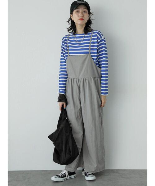 「Samansa Mos2 blue」 オーバーオール F カーキ レディース_画像5