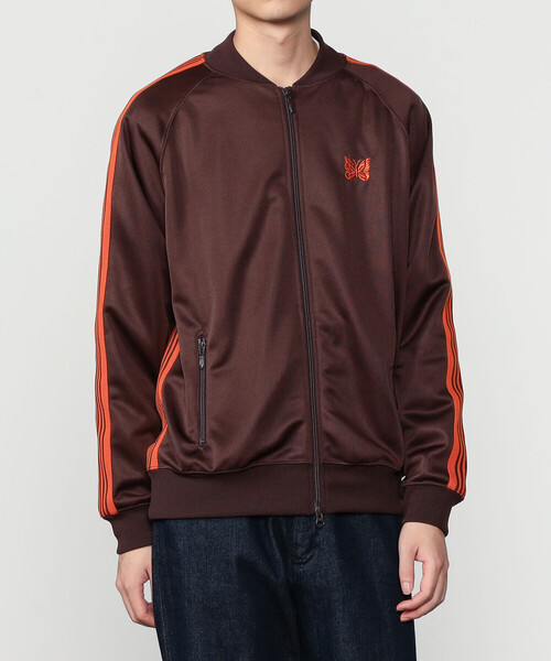 Needles（ニードルス） ジャージブルゾン S ブラウン メンズ