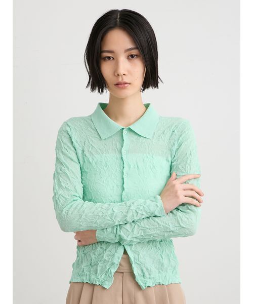 MIESROHE（ミースロエ） ニット セーター 「洗える」ワッシャーニット 