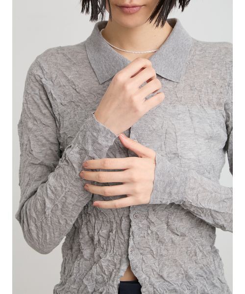 MIESROHE（ミースロエ） ニット セーター 「洗える」ワッシャーニット 