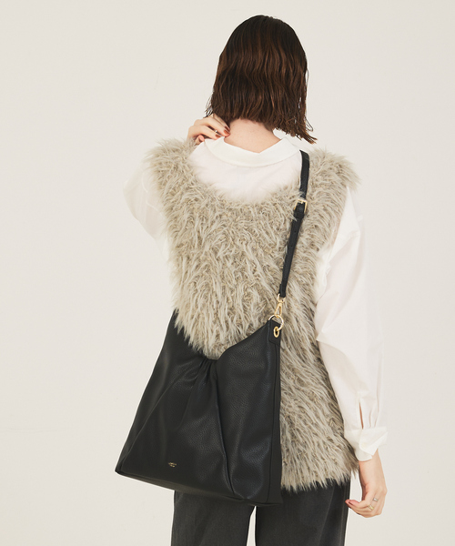 「LOWELL things」 2WAYバッグ フリー ブラック レディース_画像3