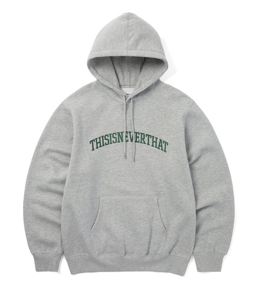 「thisisneverthat」 プルオーバーパーカー X-LARGE ヘザーグレー メンズ