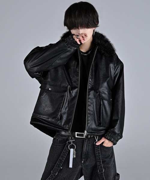 ADRER（アドラー） レザーブルゾン L ブラック メンズ : ZOZOTOWN