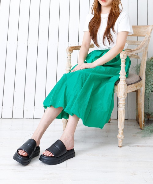「attagirl」 フラットサンダル S ブラック レディース_画像6