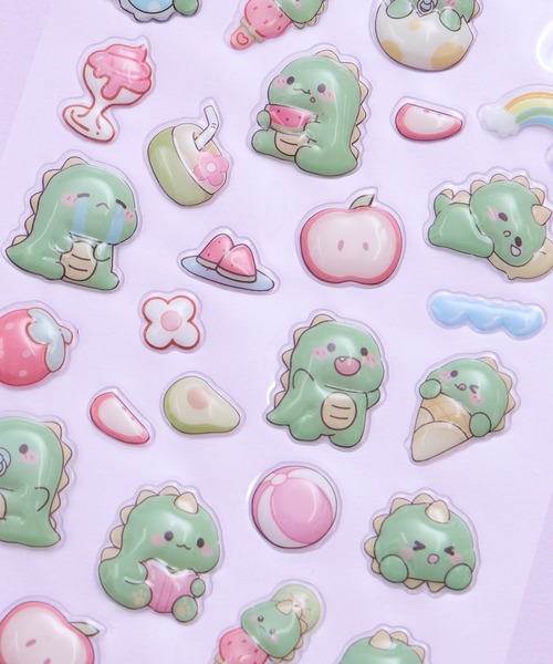 SHIZUTA（シズタ） ステッカー SZT：ぷくぷく3D デコステッカー ゆる