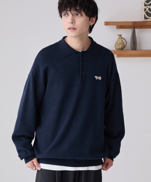 「PENNEYS」 長袖ニット L オフホワイト メンズ_画像2