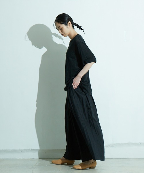 「IKKUNA」 半袖Tシャツ 1 グリーン系その他 レディース_画像6