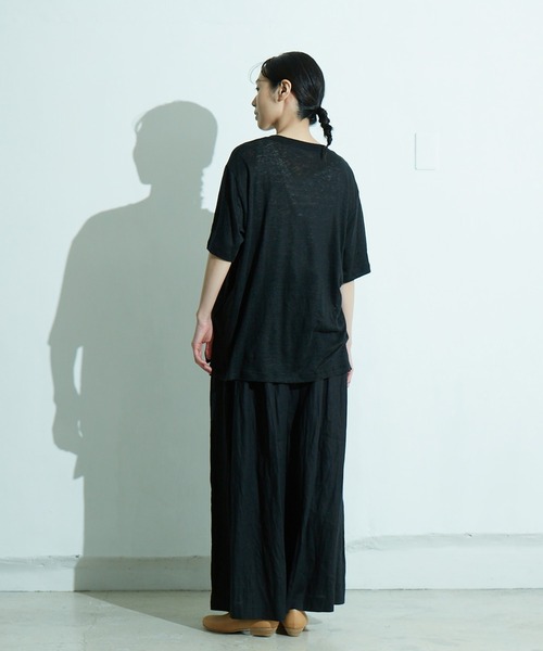 「IKKUNA」 半袖Tシャツ 1 グリーン系その他 レディース_画像7