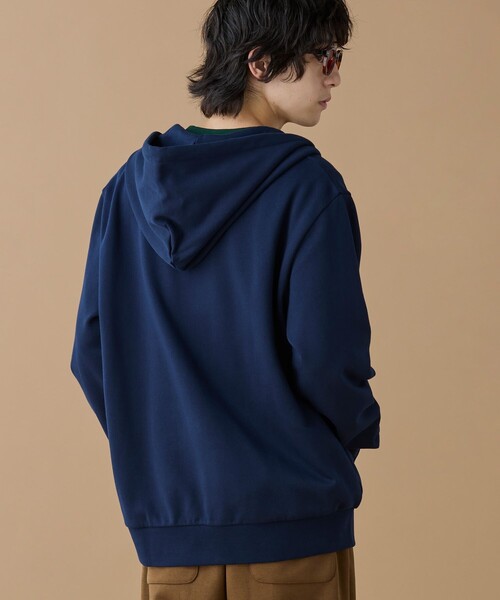 「LACOSTE」 ジップアップパーカー 4 ネイビー メンズの画像