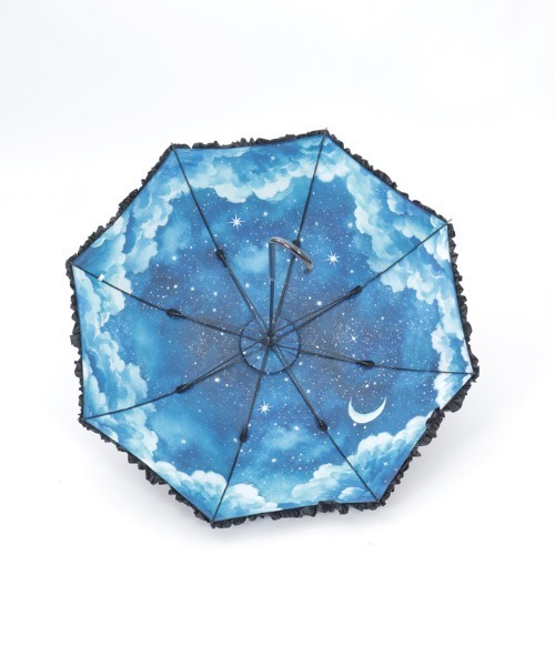 axes femme（アクシーズ ファム） 日傘 傘 夜空柄晴雨兼用パゴダ傘