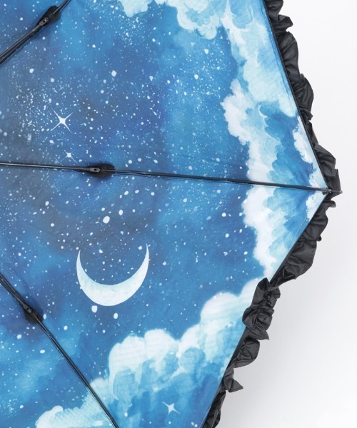 axes femme（アクシーズ ファム） 日傘 傘 夜空柄晴雨兼用パゴダ傘