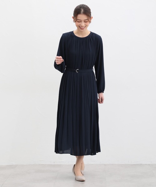 「Honeys」 「GLACIER」長袖ワンピース S ネイビー レディース_画像5