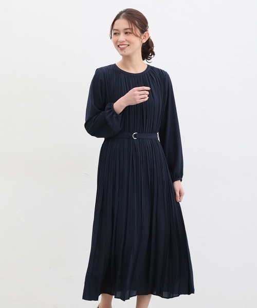 「Honeys」 「GLACIER」長袖ワンピース S ネイビー レディース_画像6