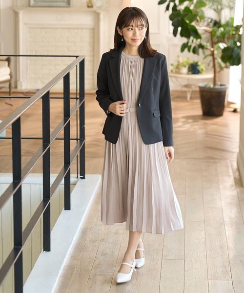 「Honeys」 「GLACIER」長袖ワンピース S ネイビー レディース_画像7