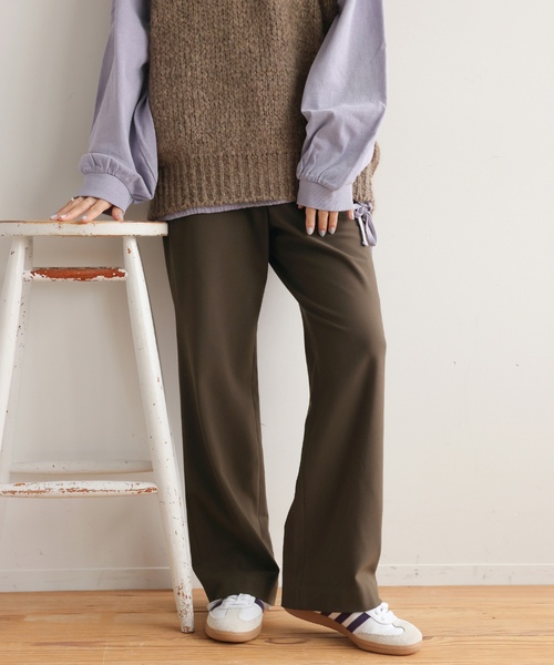 「JOURNAL STANDARD relume」 イージーパンツ 38 グレー レディースの画像