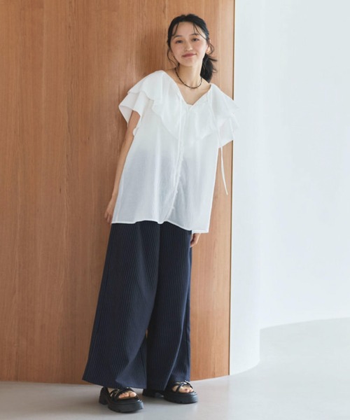 478 PGG 定価35,200円 レディース パンツ ストライプ サイズ1 M パンツ ストライプイージーパンツ レディース : ZOZOTOWN Yahoo!店