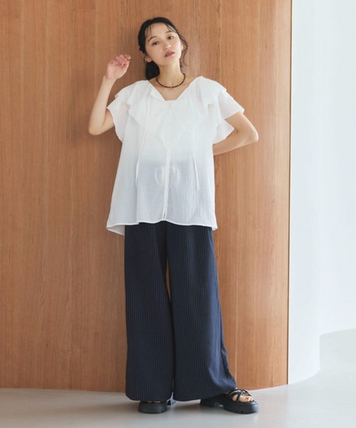 478 PGG 定価35,200円 レディース パンツ ストライプ サイズ1 M パンツ ストライプイージーパンツ レディース : ZOZOTOWN Yahoo!店