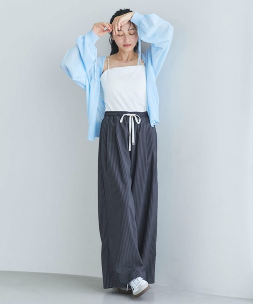 ✨美品✨近年 慈雨 サルエルパンツ ペチコート付き ストライプ イージーパンツ パンツ ストライプイージーパンツ レディース : ZOZOTOWN Yahoo!店