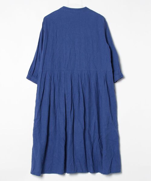 「Live in comfort」 長袖ワンピース LARGE ブルー レディース_画像2