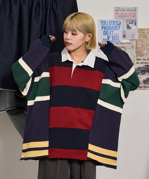 「etsinta」 長袖カットソー ONE SIZE グリーン レディース_画像4