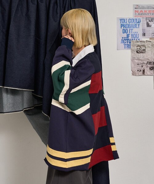 「etsinta」 長袖カットソー ONE SIZE グリーン レディース_画像6
