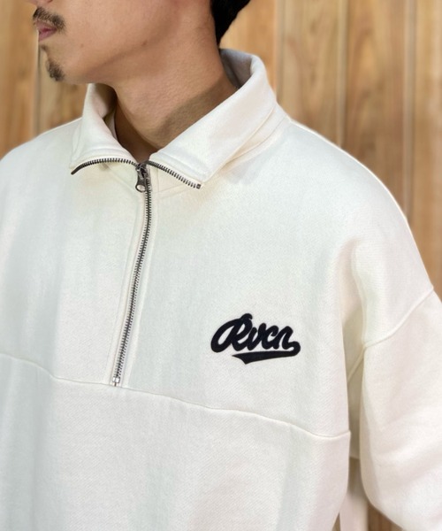 「RVCA」 スウェットカットソー M ブラック メンズ_画像7