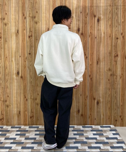 「RVCA」 スウェットカットソー M ブラック メンズ_画像9