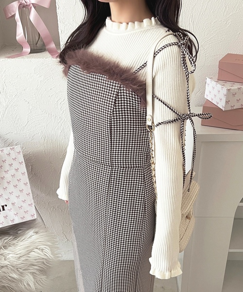 「apres jour」 キャミソールワンピース X-LARGE ブラック レディース_画像3