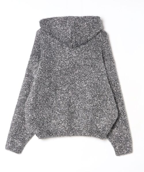 「NKNIT」 プルオーバーパーカー 0 シルバー レディース_画像2