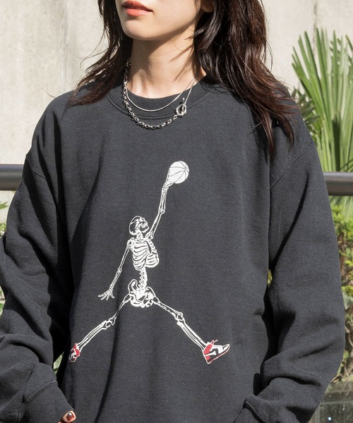 「THRIFTY LOOK」 長袖Tシャツ L レッド メンズ_画像6