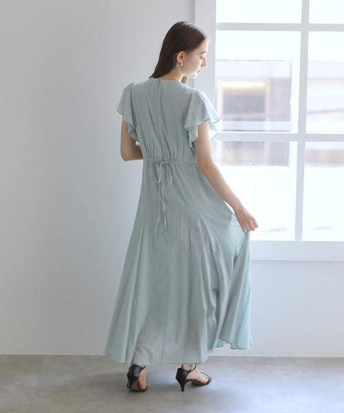 ワンピース 「洗える」コットンミックスコンシャスワンピースの画像