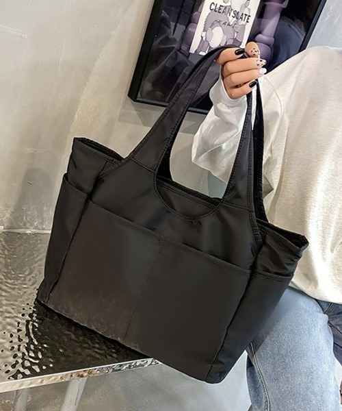 SEU トートバッグ 軽量＆撥水 多ポケットA4対応 ナイロントートバッグ