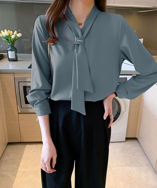 「SallyLunn」 長袖ブラウス MEDIUM ホワイト レディース_画像2