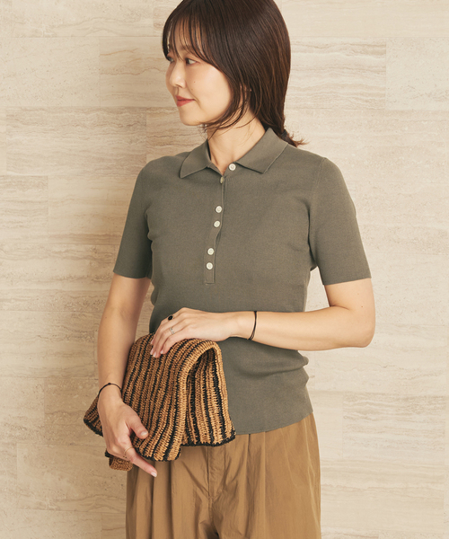plage（プラージュ） ニット セーター Collar Rib ニット レディース