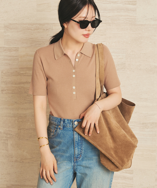 plage（プラージュ） ニット セーター Collar Rib ニット レディース