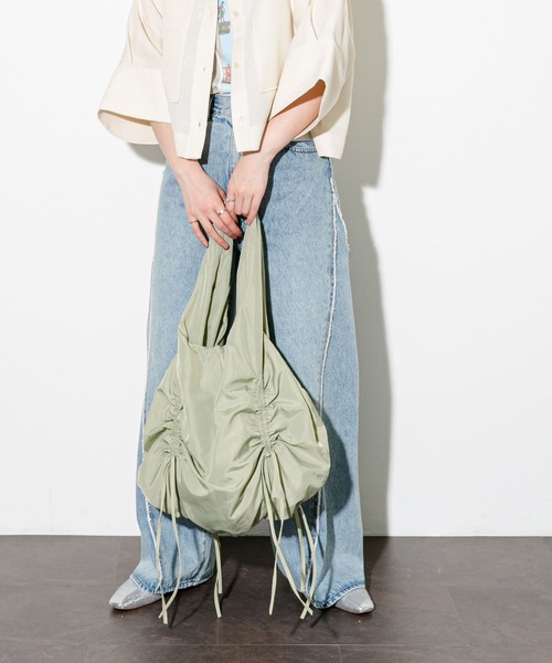 「KBF」 トートバッグ ONE レッド レディース_画像5