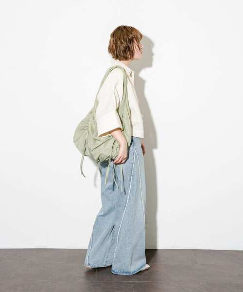 「KBF」 トートバッグ ONE レッド レディース_画像7
