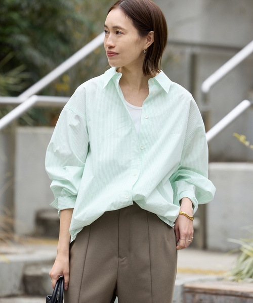 レディースファッション 「SLOBE IENA」 長袖シャツ FREE ブルー 
