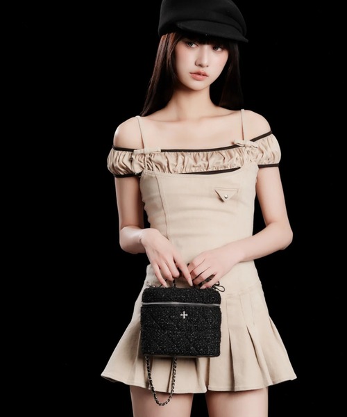 ANDWANG ショルダーバッグ バッグ Petit Ribbon Vanity Bag レディース 