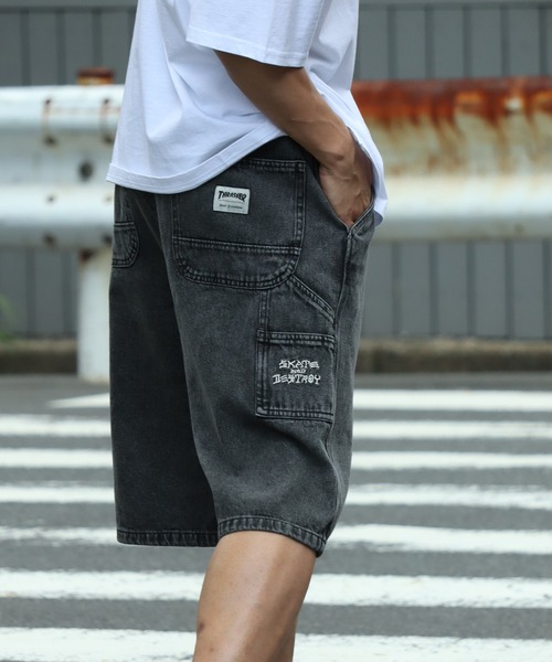 「THRASHER」 ハーフパンツ L ブルー メンズ_画像8