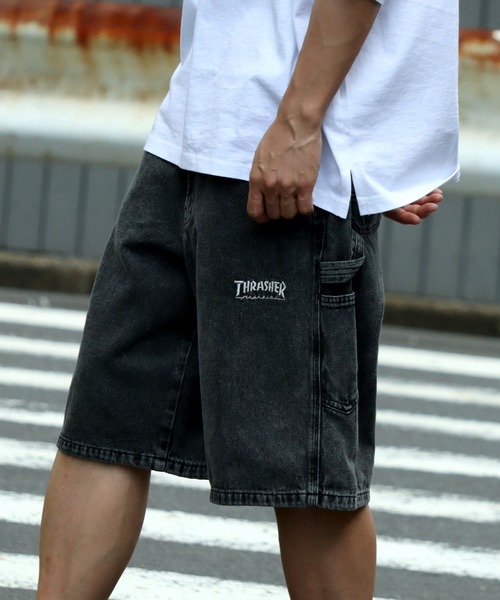「THRASHER」 ハーフパンツ L ブルー メンズ_画像9