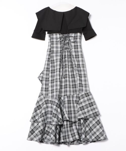 「dazzlin」 ドッキングワンピース SMALL グレー レディース_画像2