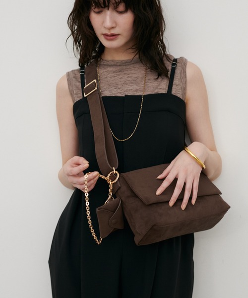 美品✨LE TANNEUR ルタヌア ショルダーバッグ ハンドバッグ ブラウン 